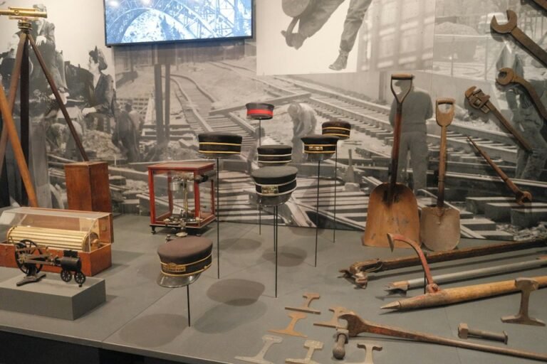 Illustrative historical museum displays, not Time and the Valleys Museum