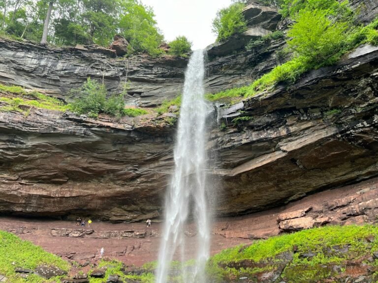 Illustrative waterfall cascading in a rocky landscape, not necessarily Stony Kill Falls